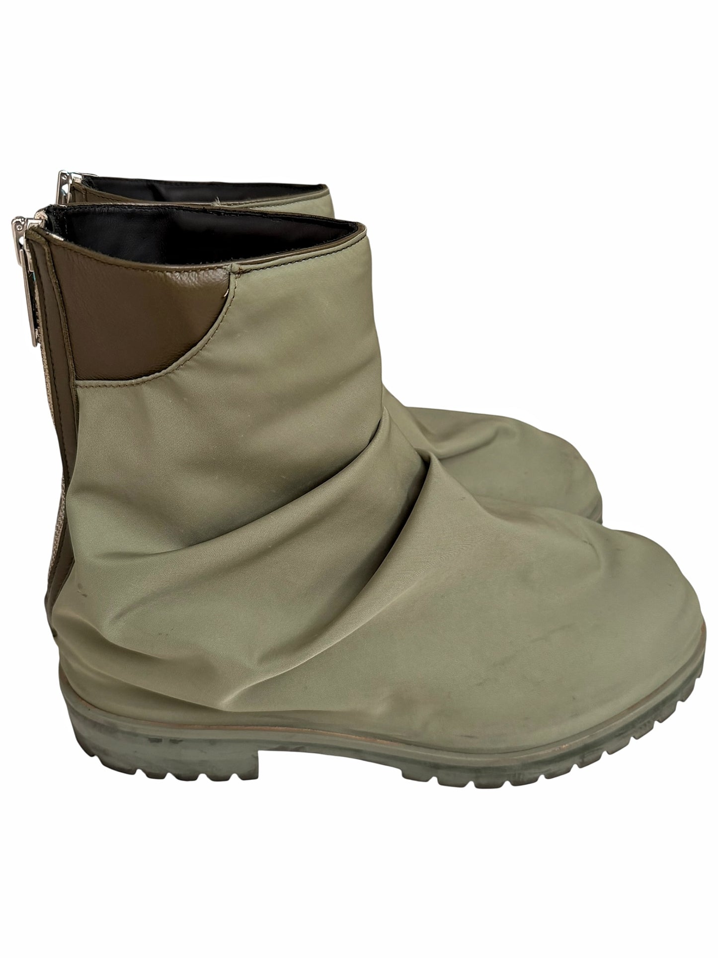 Military Nylon Green Marathon Boots