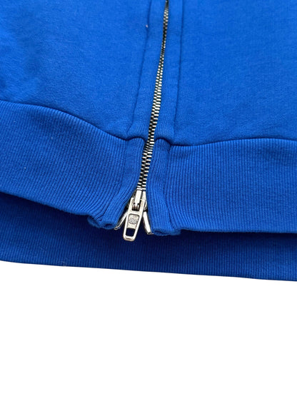 Soccer Crest Football Logo Hoodie Blue