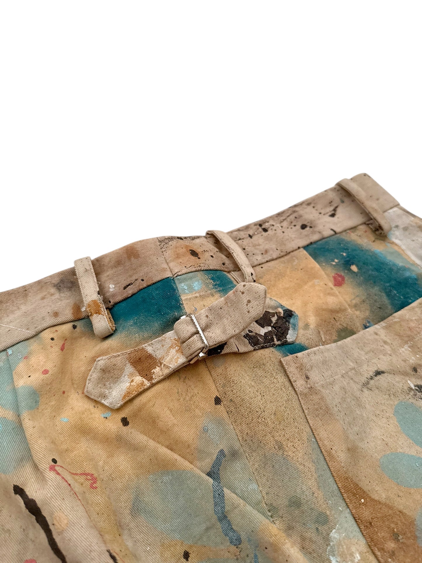 One of One Dropcloth Paint Stained Trouser