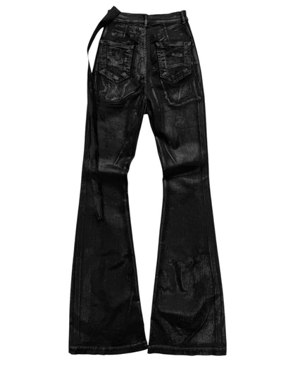 Waxed Foil Bolan Bootcut Flare Denim