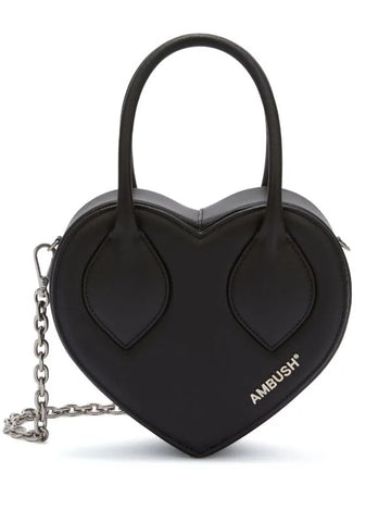Chain Small Heart Leather Bag
