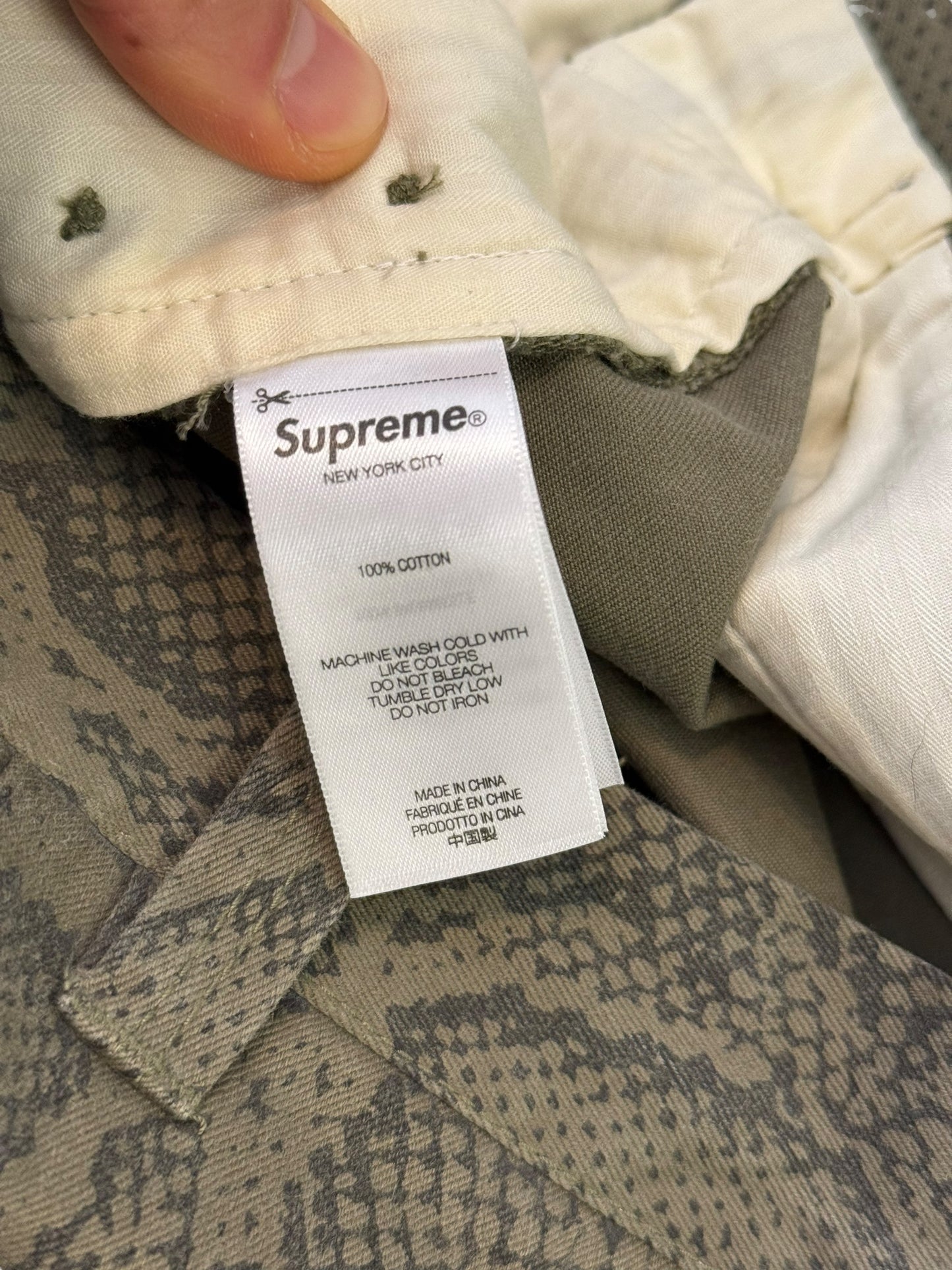 Snake Print Work Pants