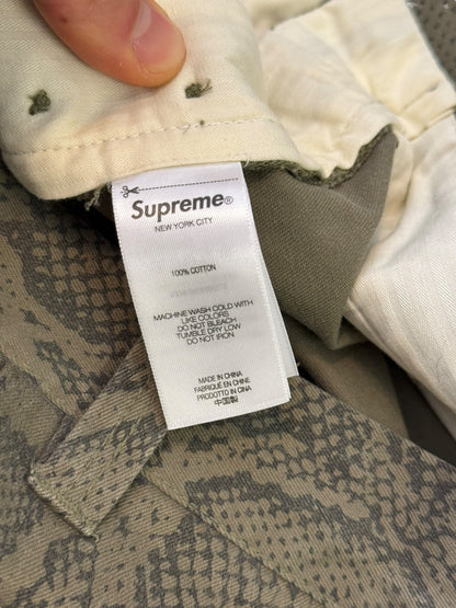 Snake Print Work Pants