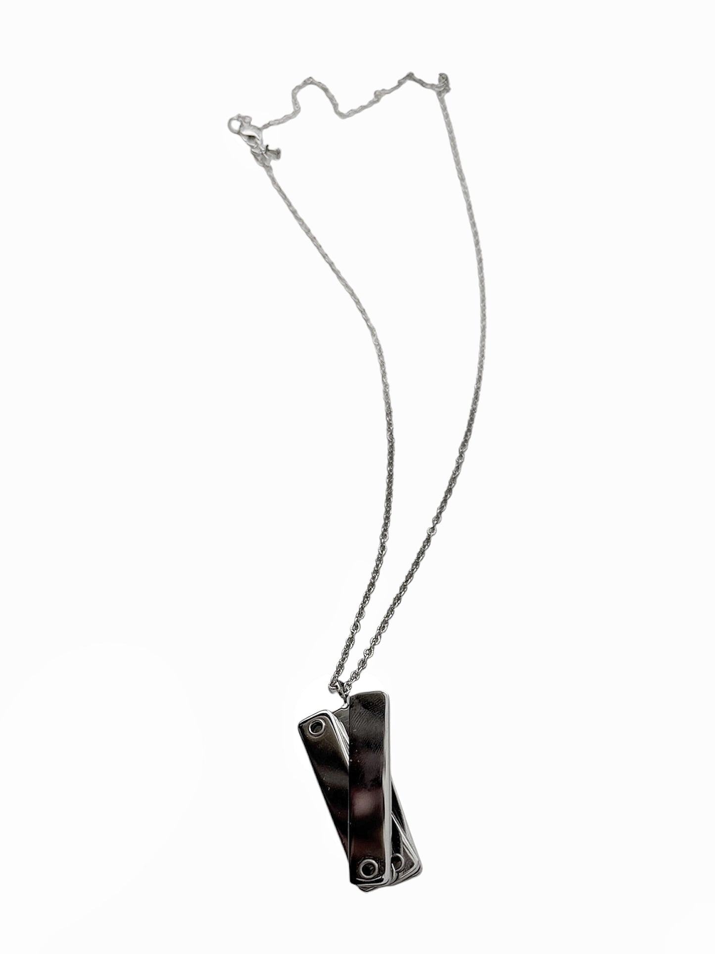 2026 VIP Atelier Folding Ruler Silver Necklace