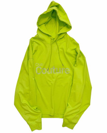 Club Couture Crystal Giant Green Hoodie