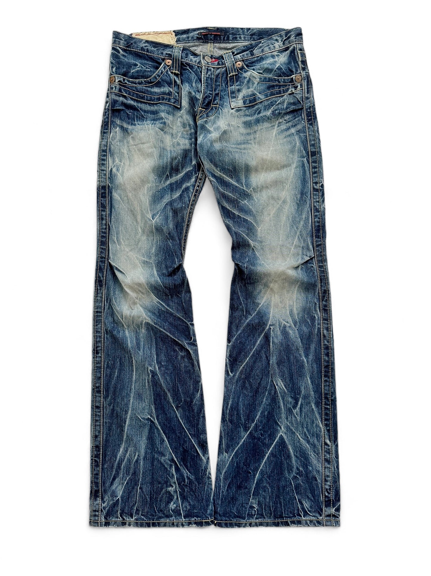 Special Lightning Dye Flare Denim