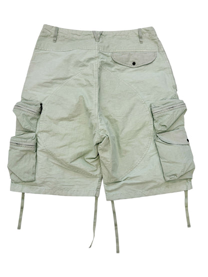 “Puf” Multipocket Mint Parachute Cargo Shorts