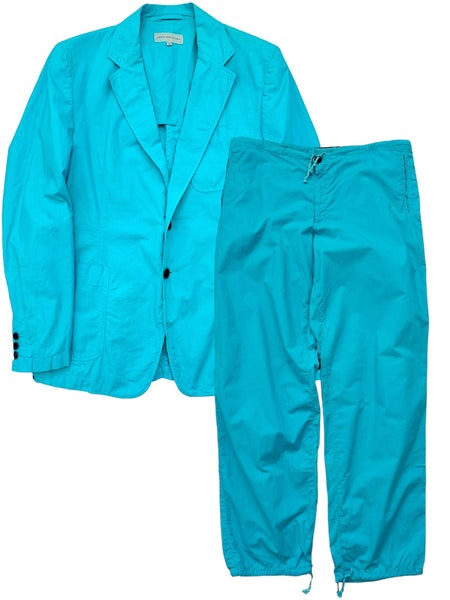 Full Blue Cotton Poplin Suit