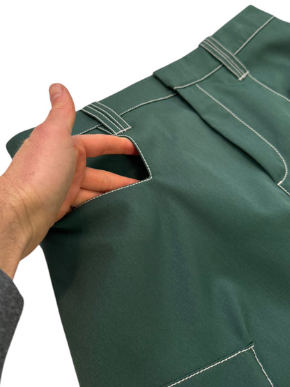 SS23 Angled Trouser Green Baggy Pant