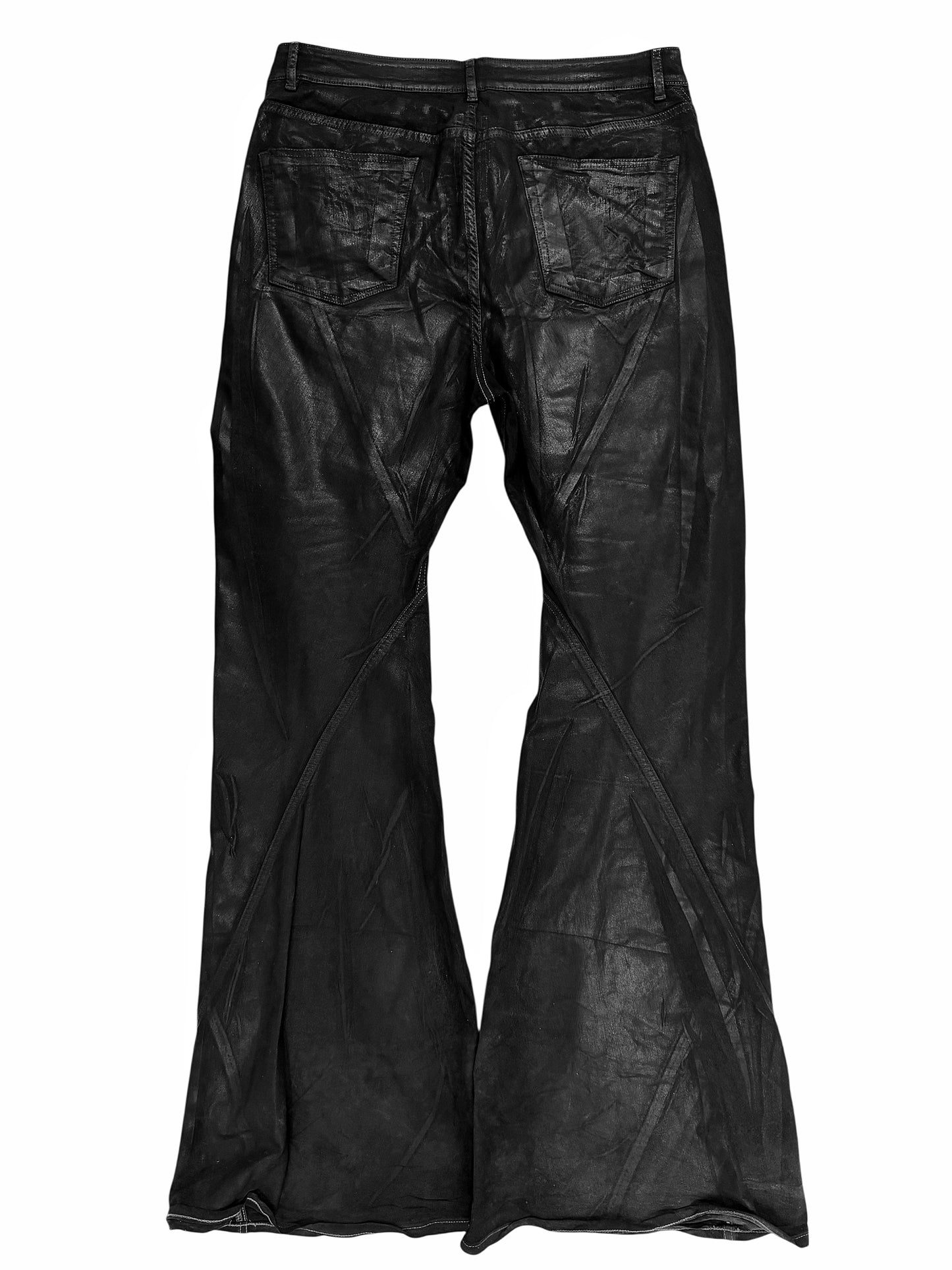 Bias Bootcut Waxed Flare Denims