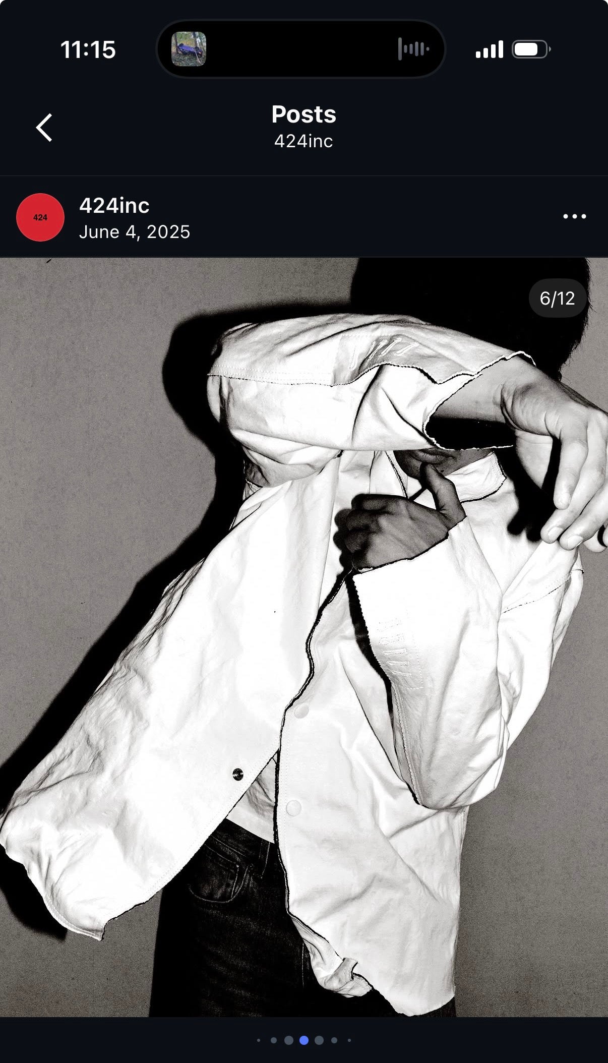 FW25 METAL Molded White Blazer Coat Jacket