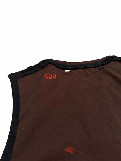 Bob Marley Distressed Layered Thermal Tank Tee