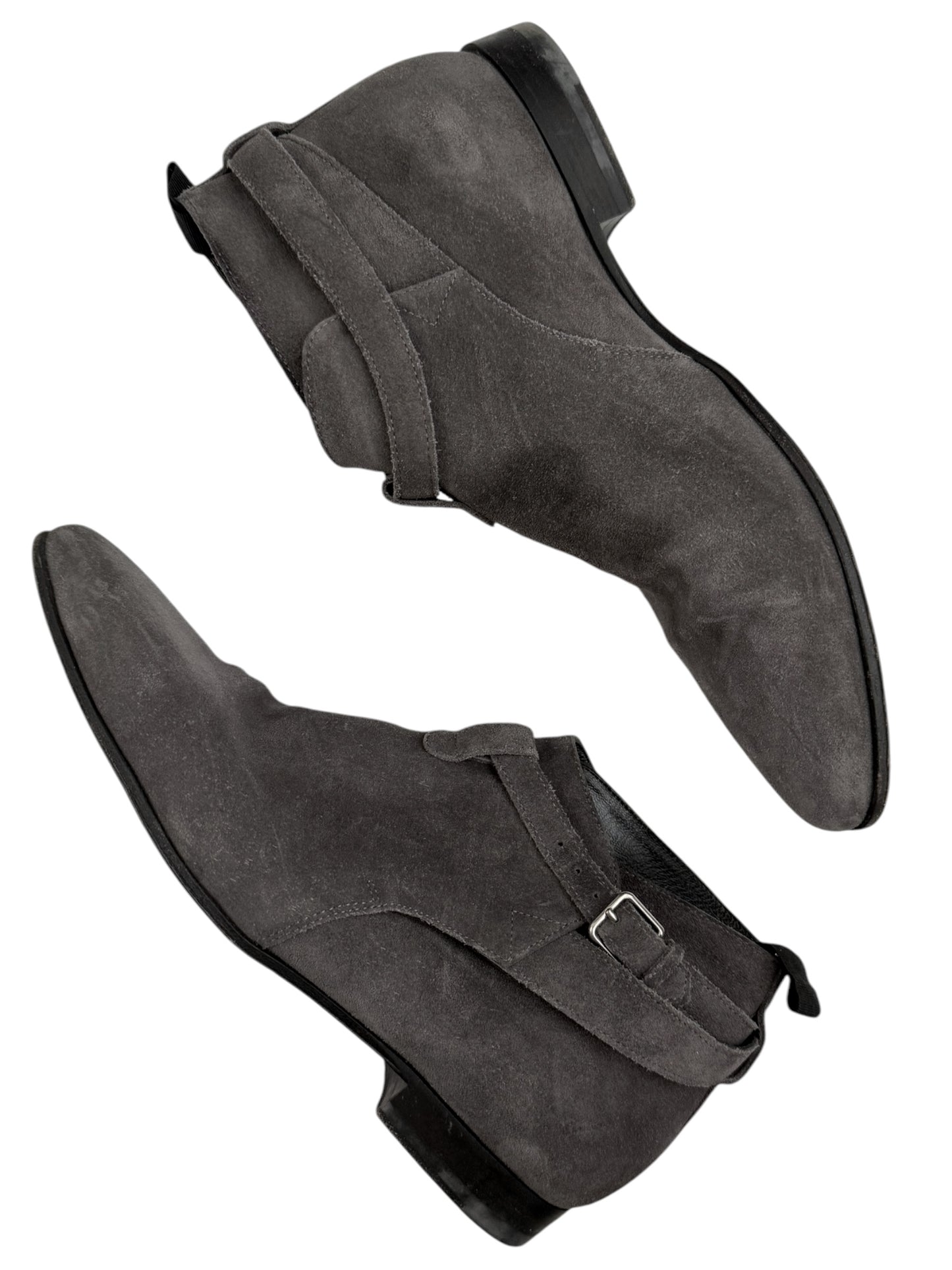 Grey Suede Low Jodhpur Boot