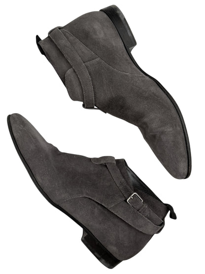 Grey Suede Low Jodhpur Boot