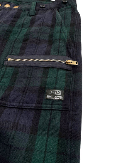 AW11 Punk Tartan Zip Bondage Pant