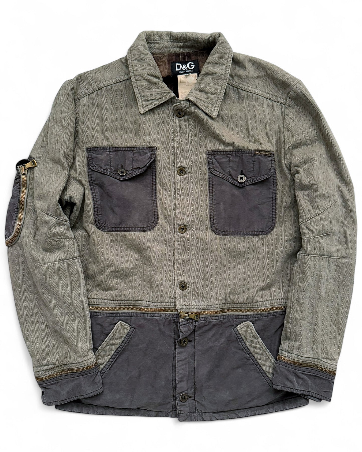 2003 Zip Modular Hunting Herringbone Jacket