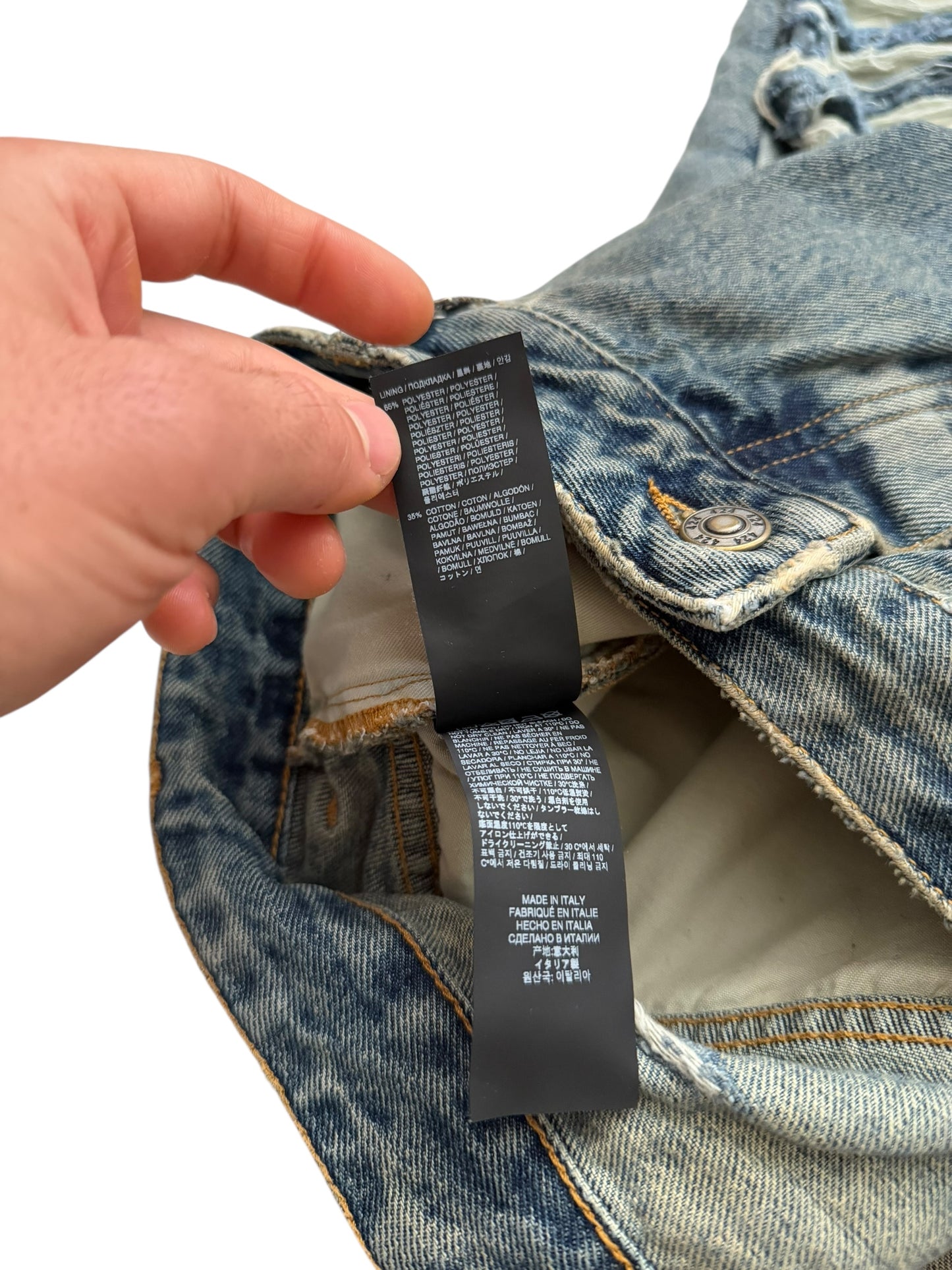 Distressed Big Daddy Baggy Denim Jeans