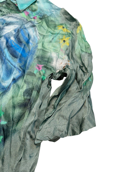 Wrinkle Rayon Abstract Shirt