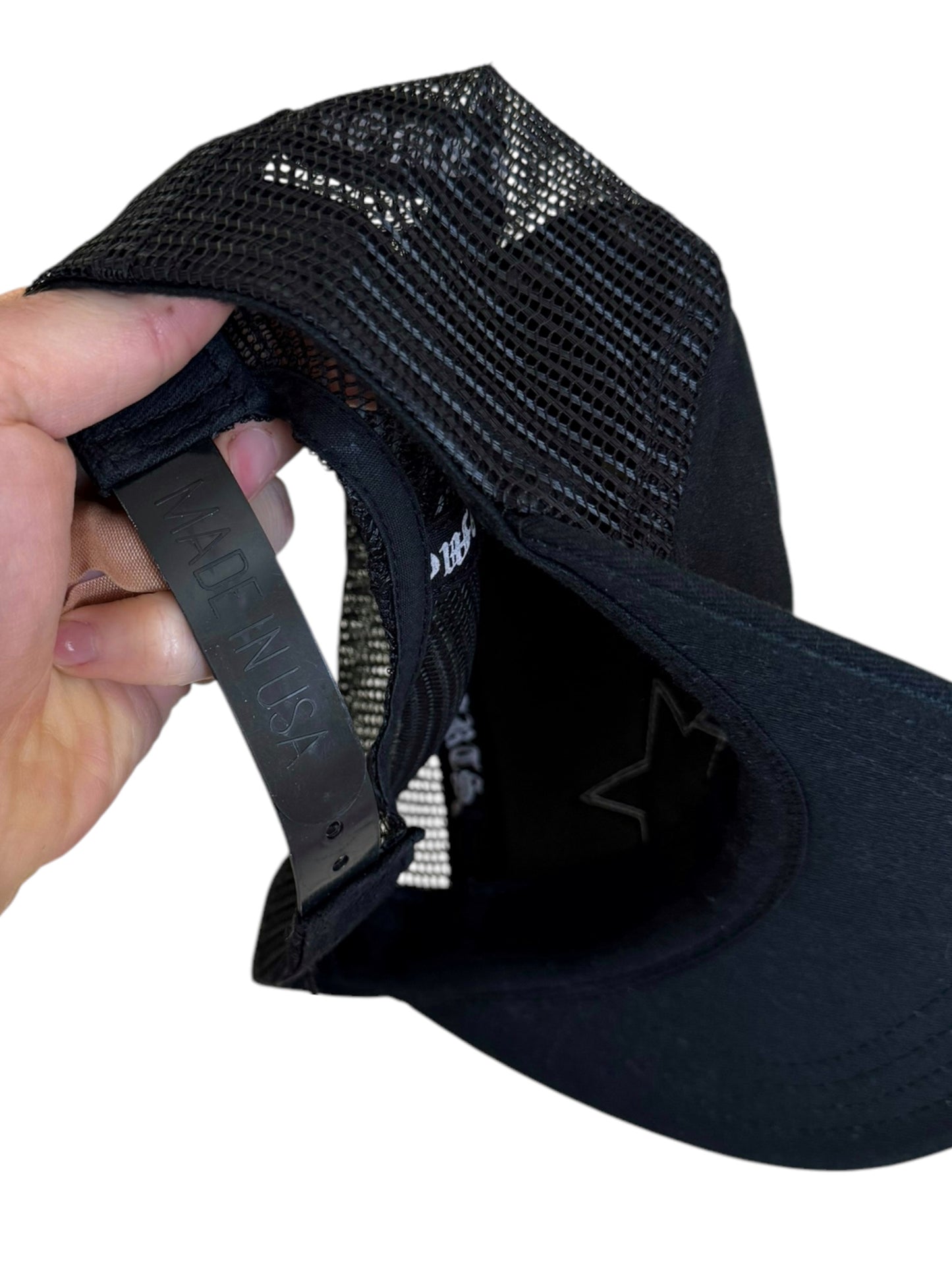 Triple Leather Star Trucker Har