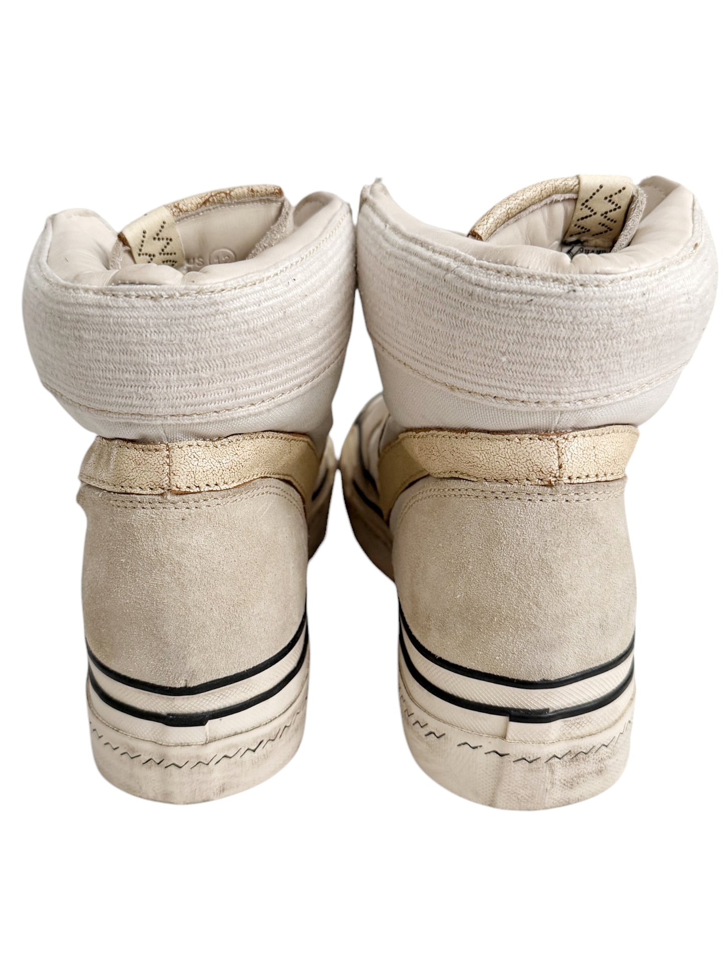 Zephyr Hi Top G Pattern Ivory Sneaker