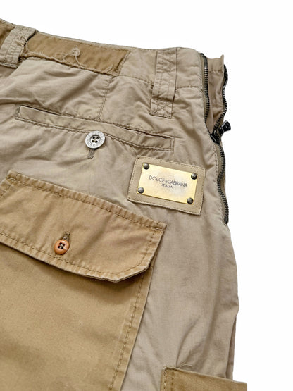 2000’s Patchwork Reconstructed Khaki Cargos