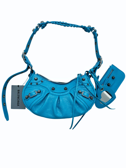 Blue La Cagole Leather Bag