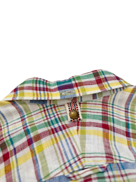 12SS Madras Linen Colorful Shirt
