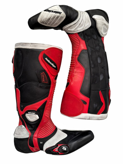 2023 Oversized Biker Motorcycle Boots High Red
