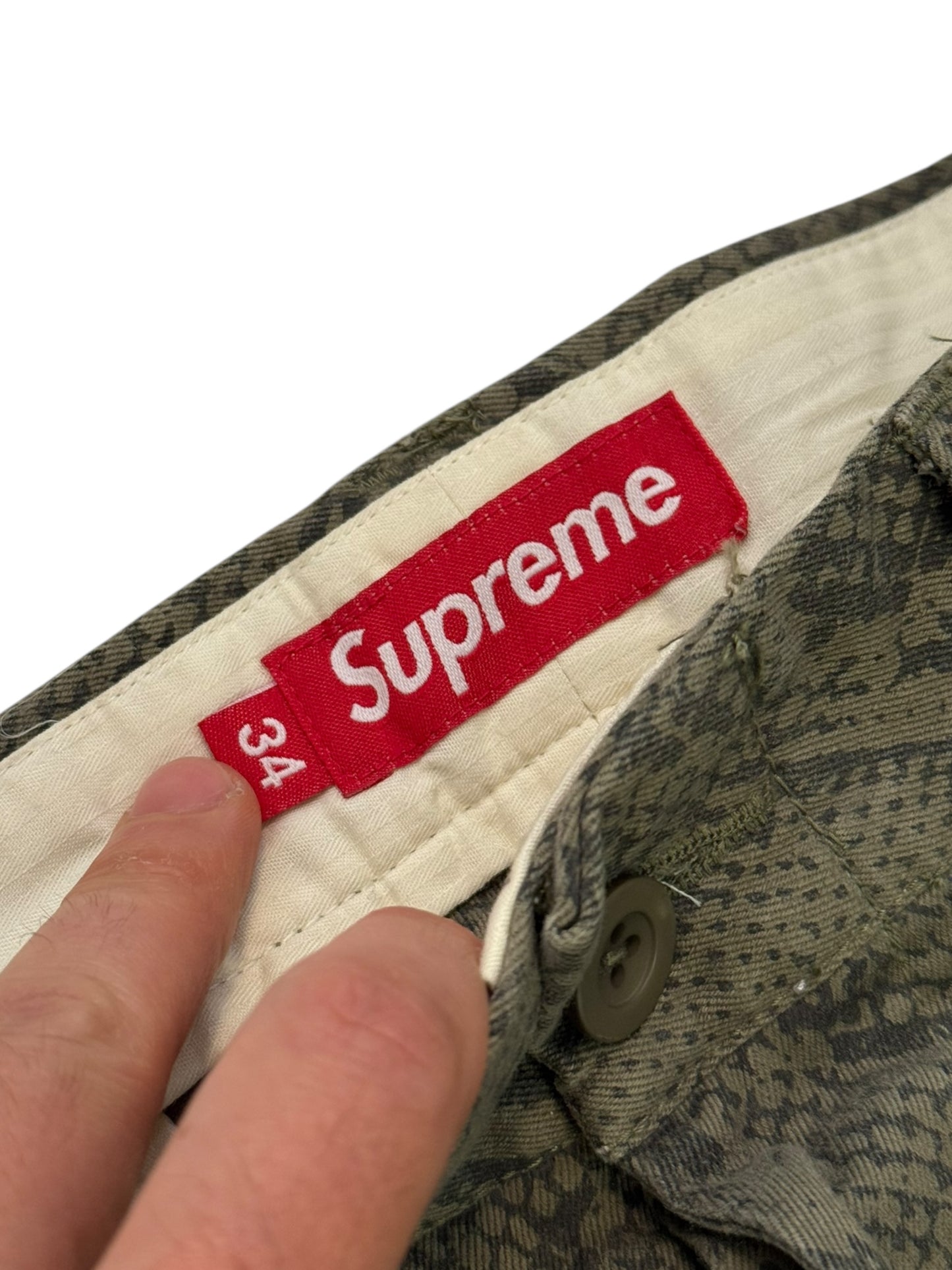 Snake Print Work Pants