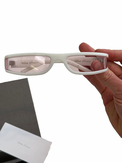 Fog White Pink Slim Glasses