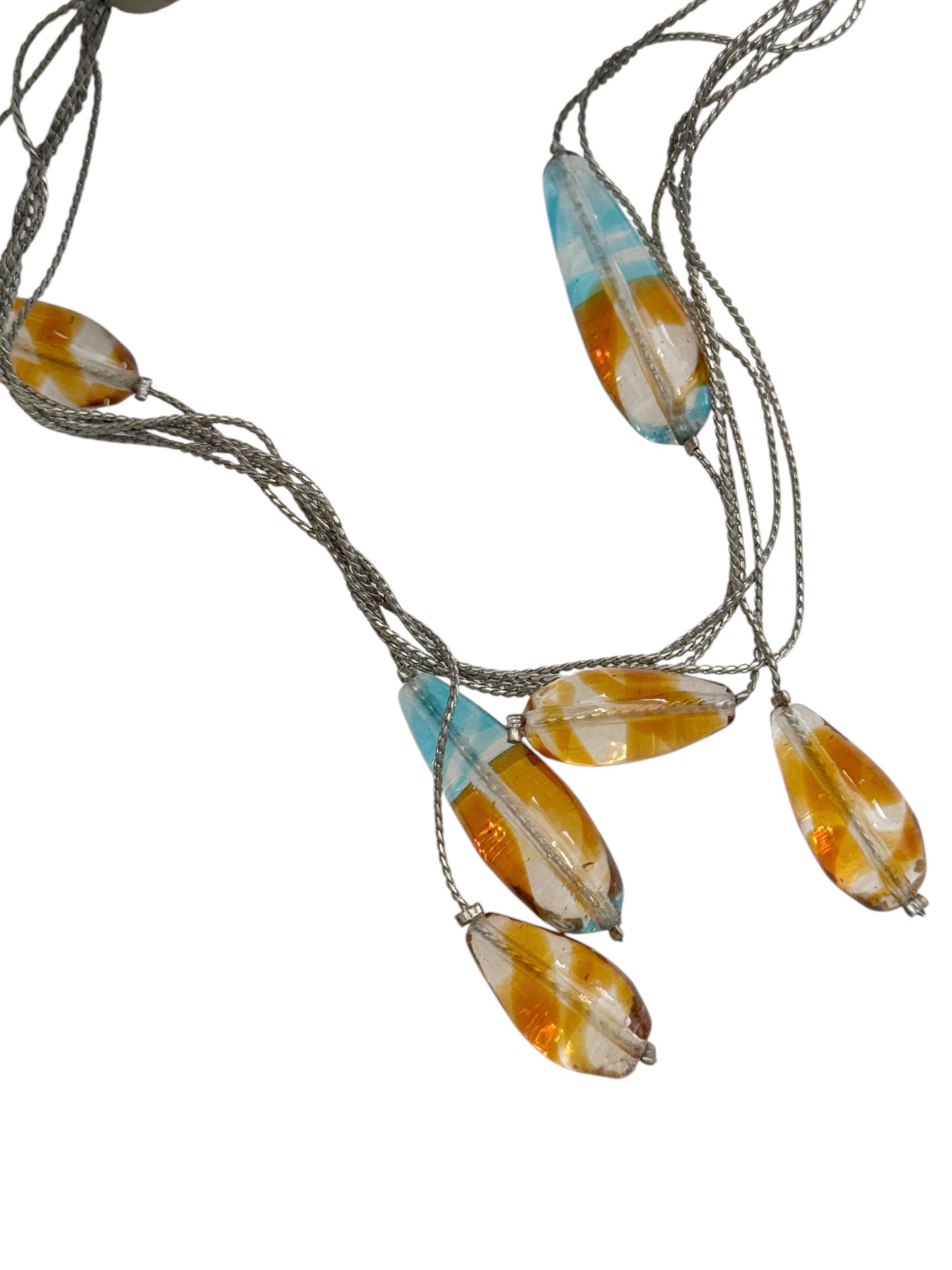 Sidhe Glass Gems Chains Necklace