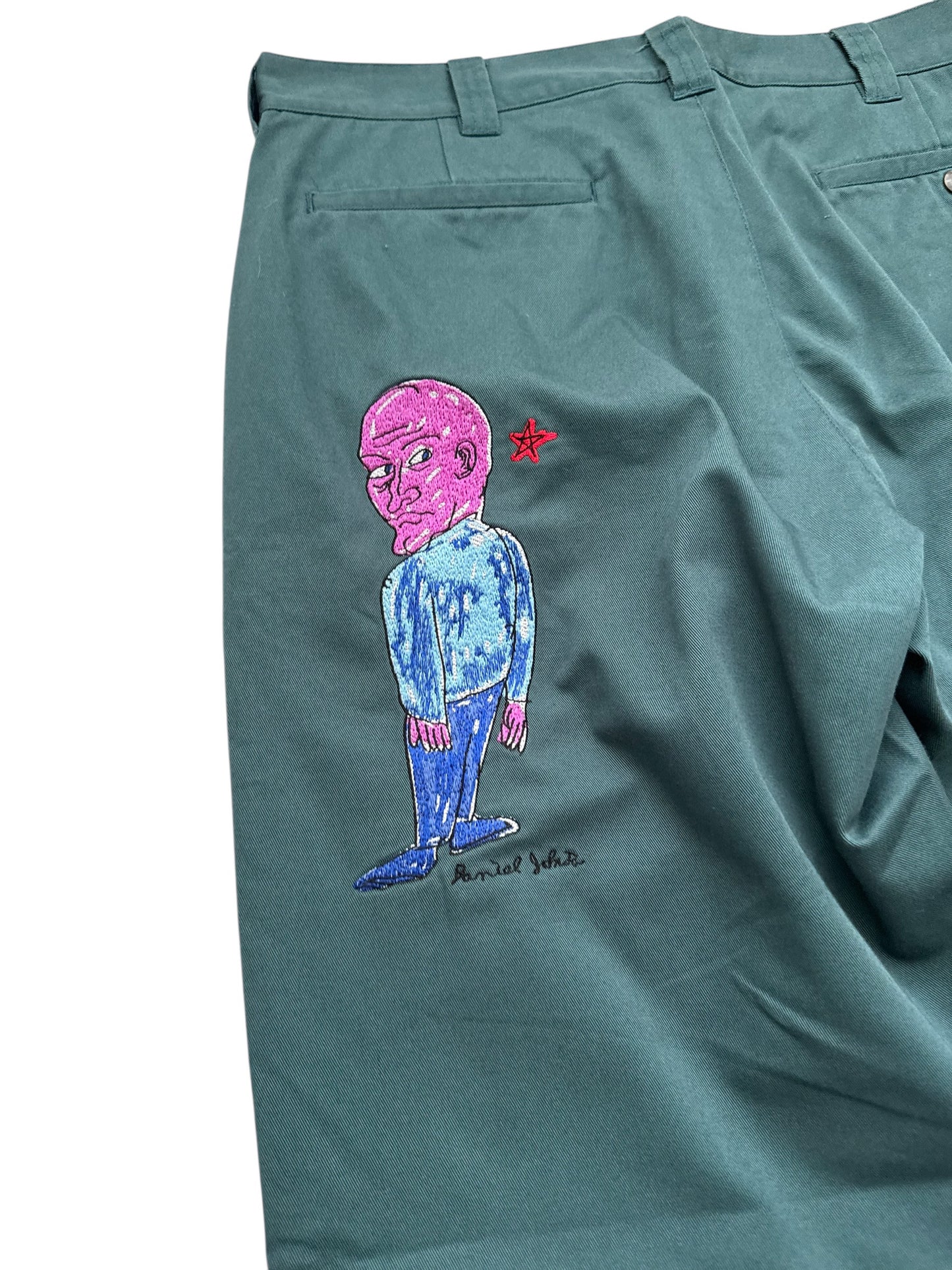 Daniel Johnston Embroidered Slacks