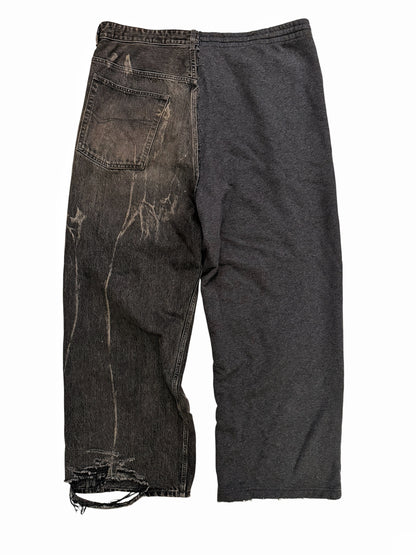 2024 50/50 Hybrid Baggy Denim Sweatpants