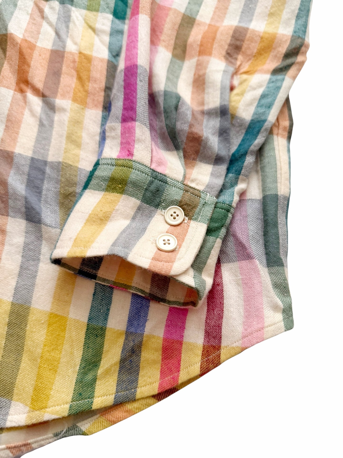 Pashmina Cashmere Madras Pattern Shirt