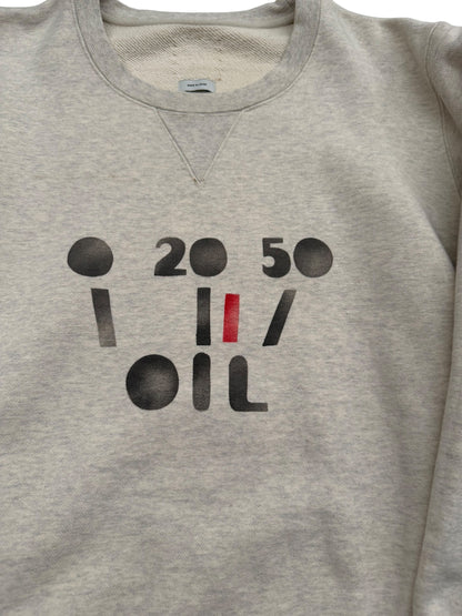 Gas Tank Crewneck Grey Oatmeal