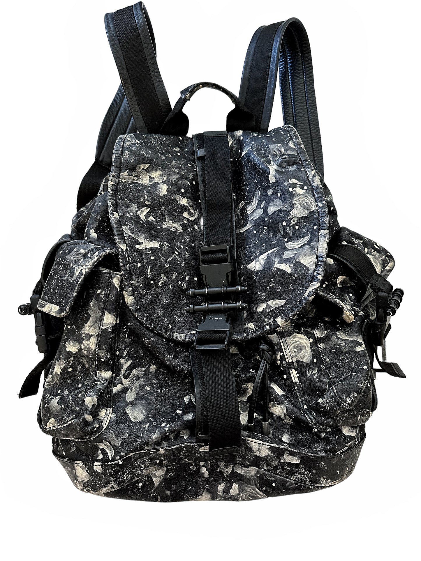 Obsedia Leather Flower/Camo Backpack