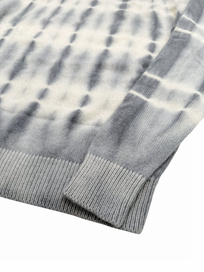 Cashmere Wire Tie Dye Grey Sweater