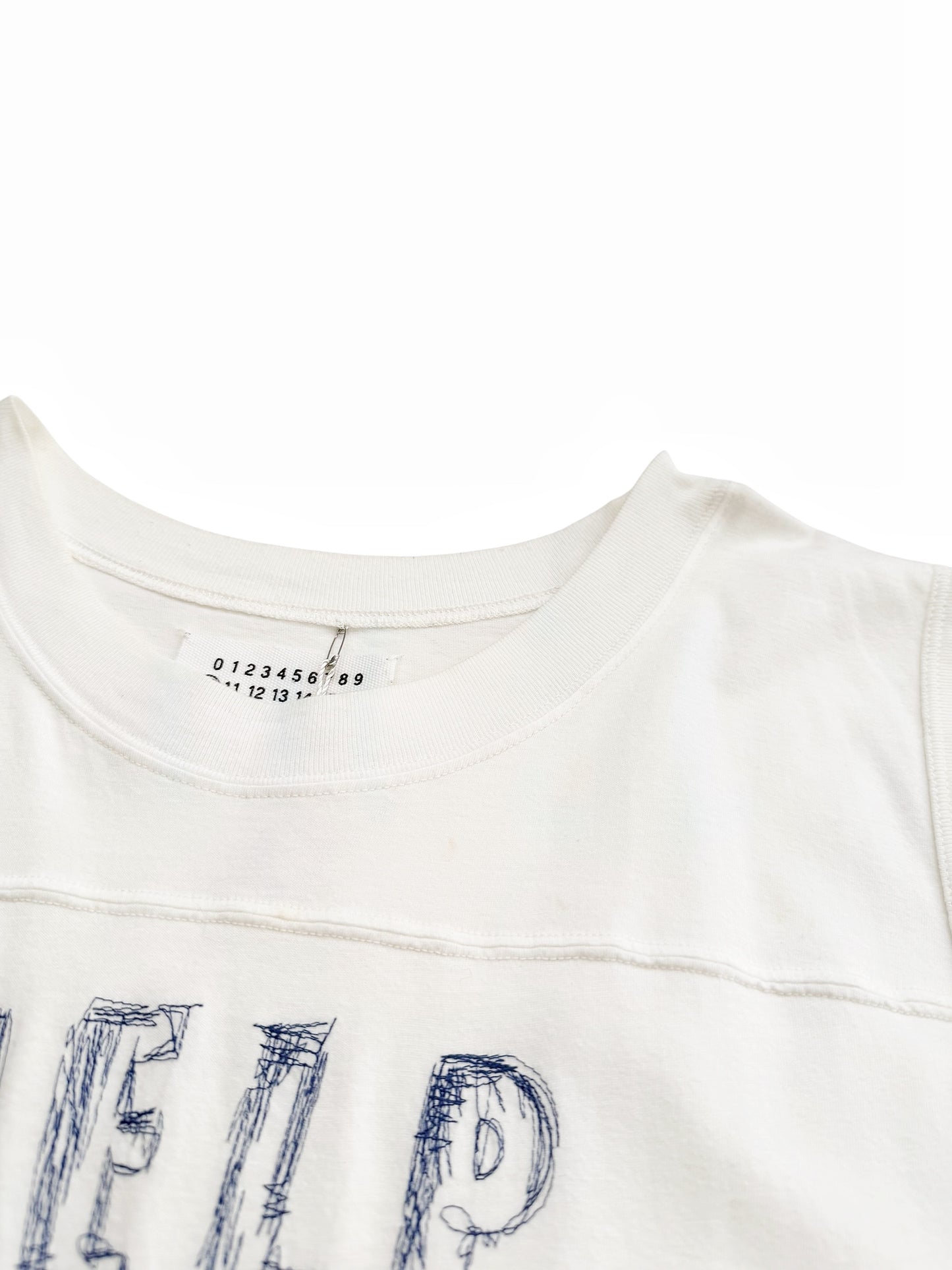 2006 Sleeveless Help Embroidery Tank Top