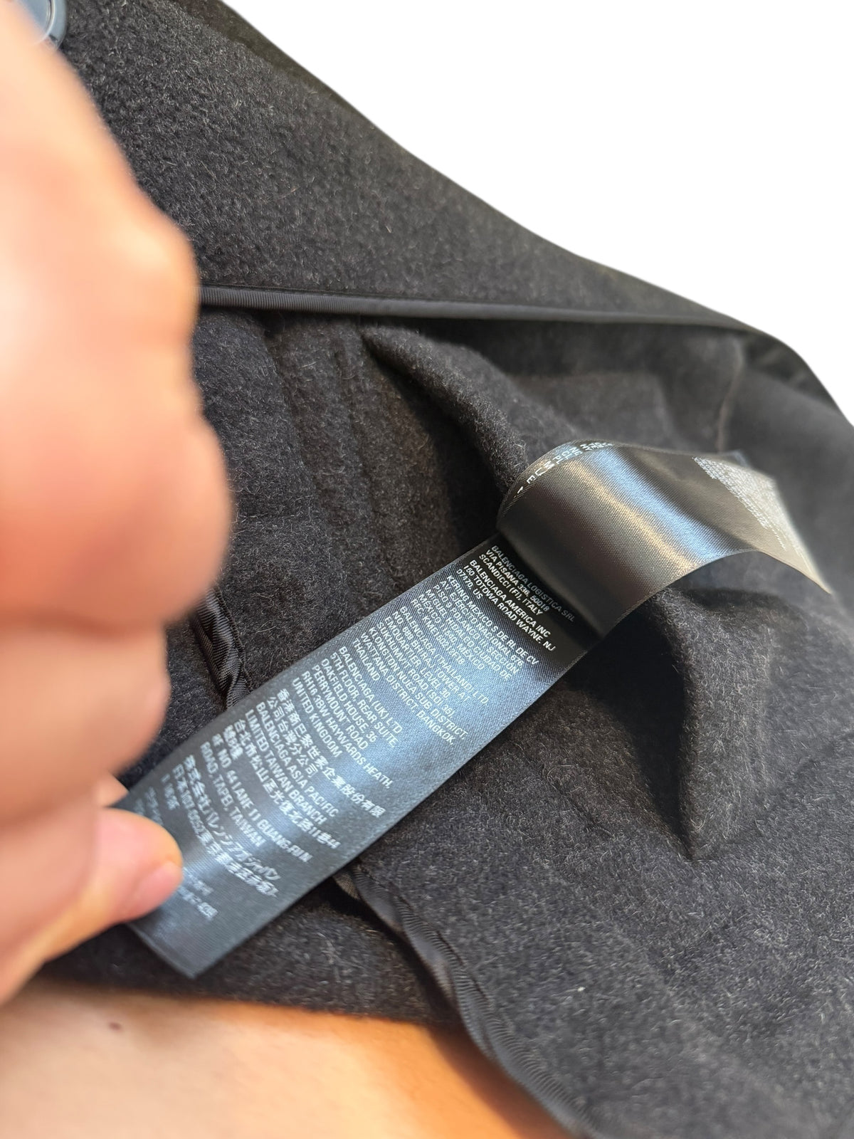 Brushed Cashmere Distressed Oversized Coat