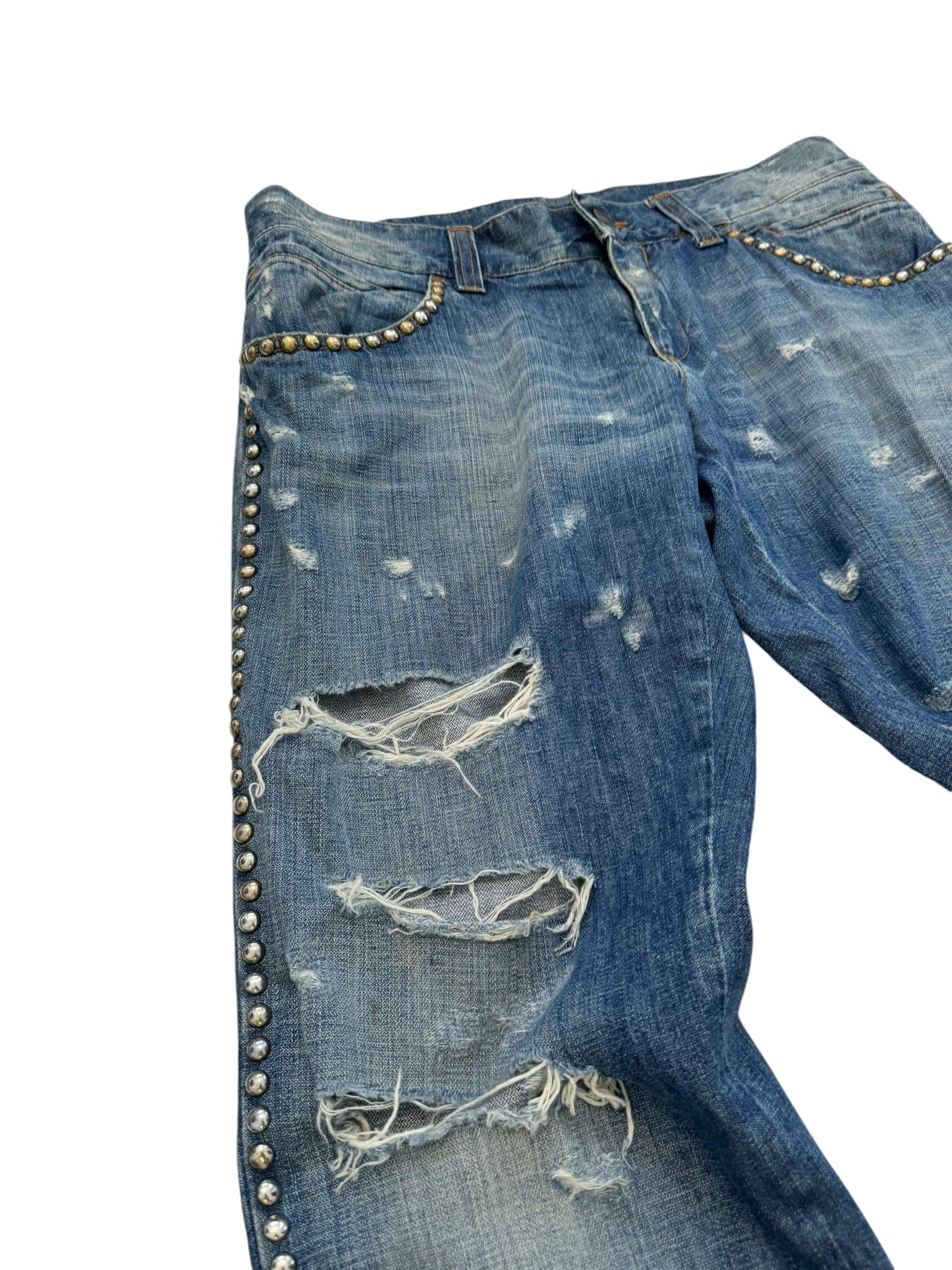2000’s Runway Studded Thrashed Denims