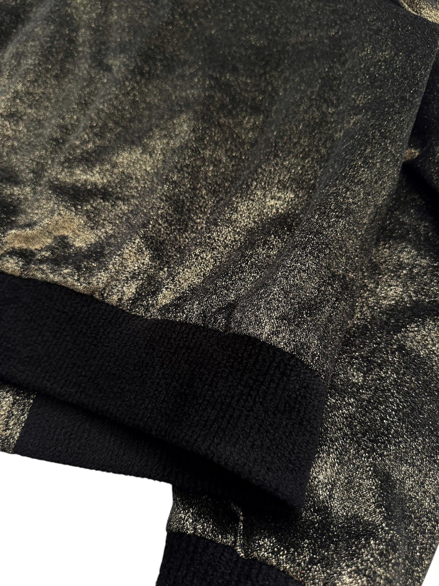 Gold Sprinkled Velvet Western Teddy Varsity Bomber