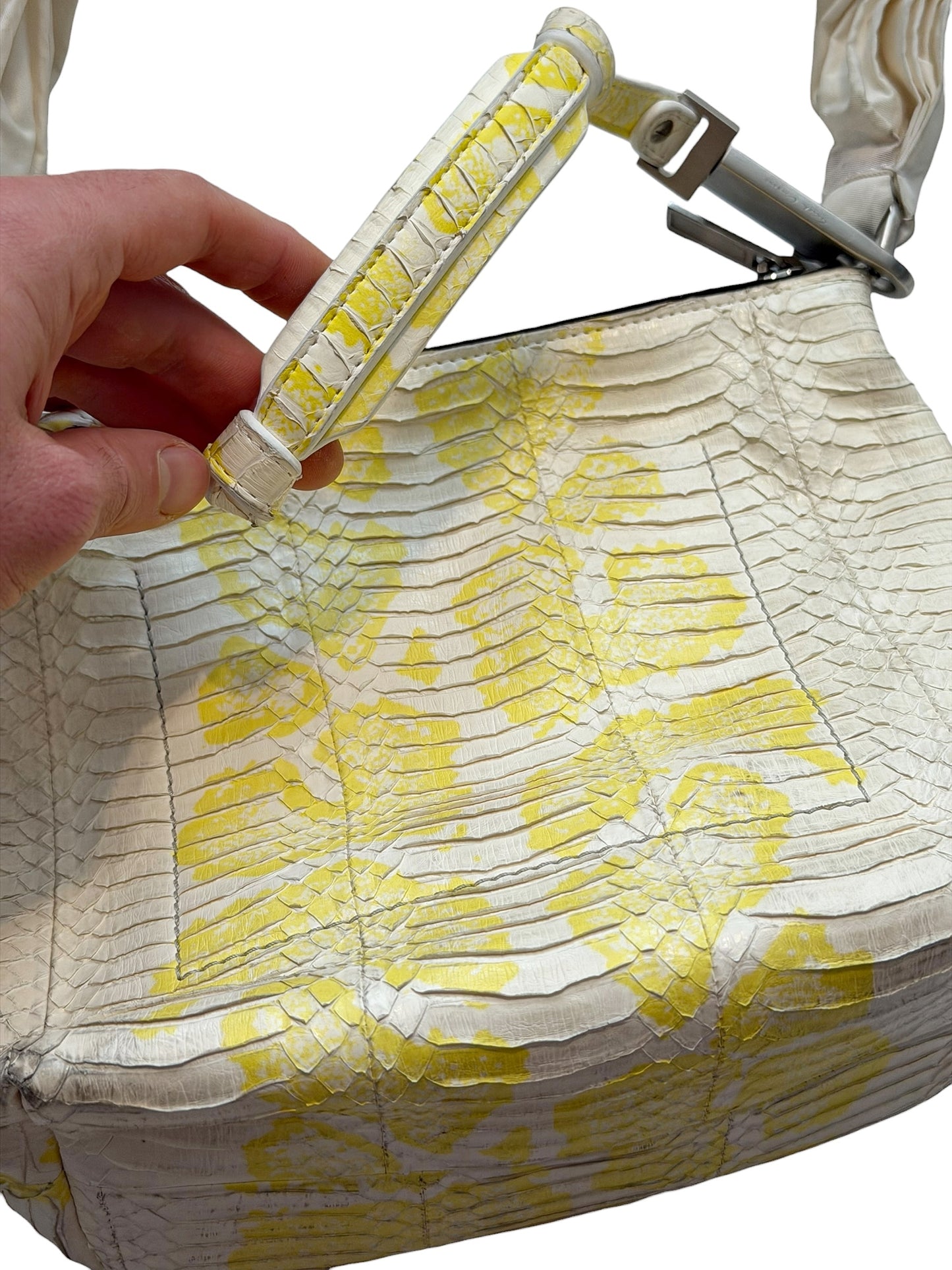 Performa Acid Yellow Python Bag