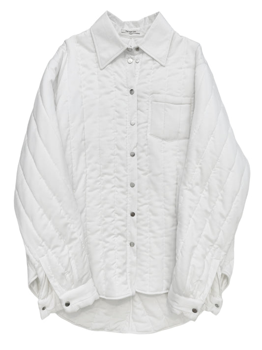 Silk Poly Quilted Big Shirt