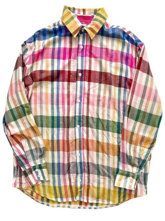 Pashmina Cashmere Madras Pattern Shirt