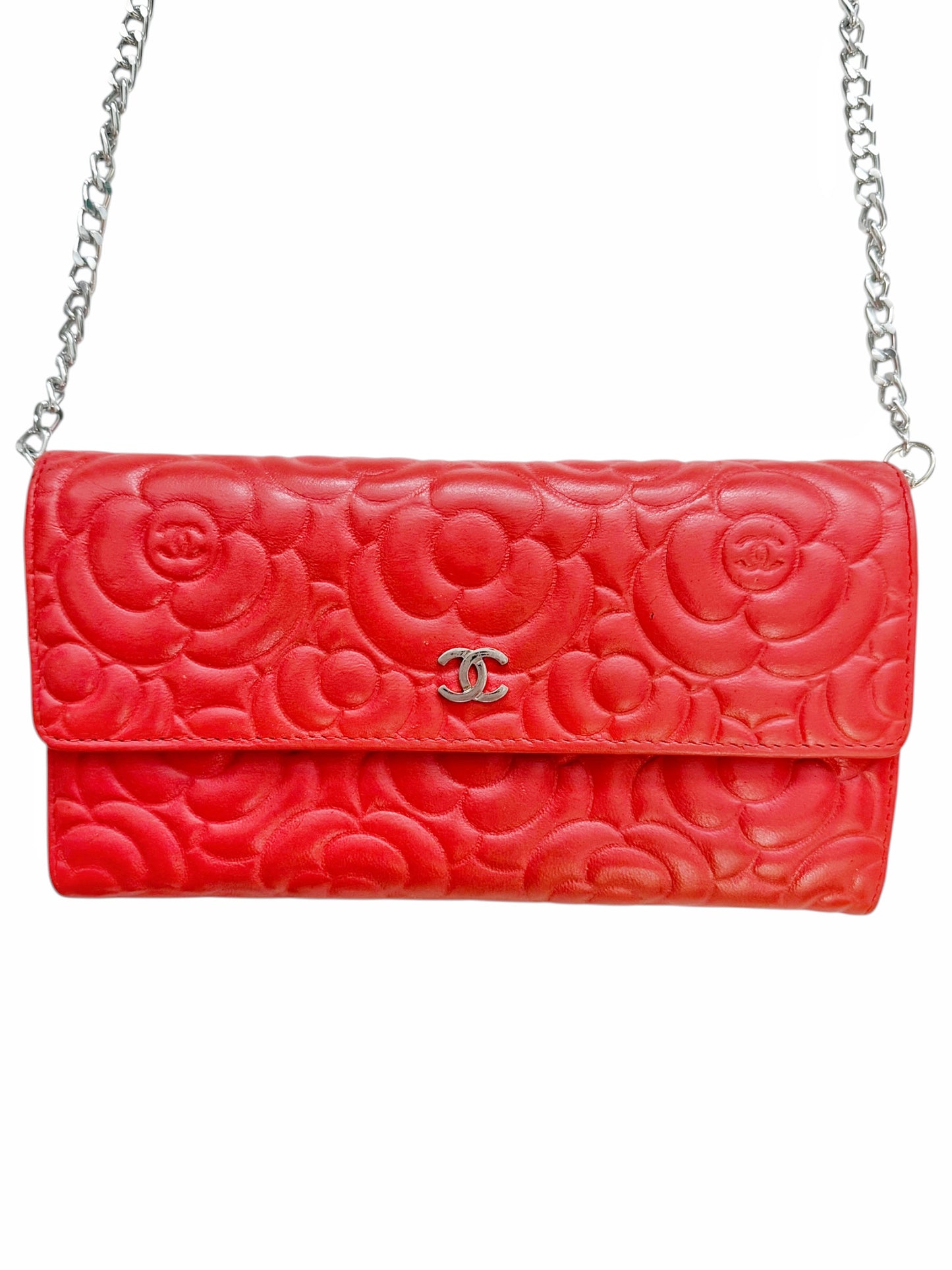 2016 Camellia Leather Chain Bag/Wallet