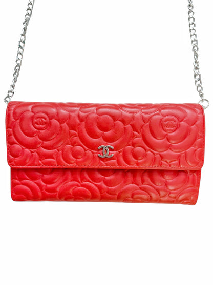 2016 Camellia Leather Chain Bag/Wallet