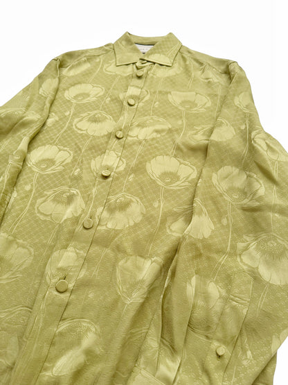 Poppies Silk Jacquard Shirt