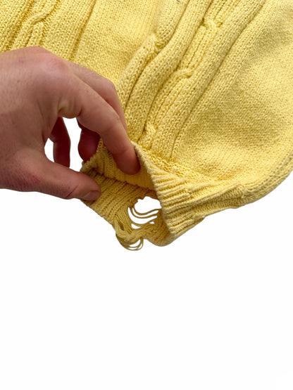 Distressed Cable Knit