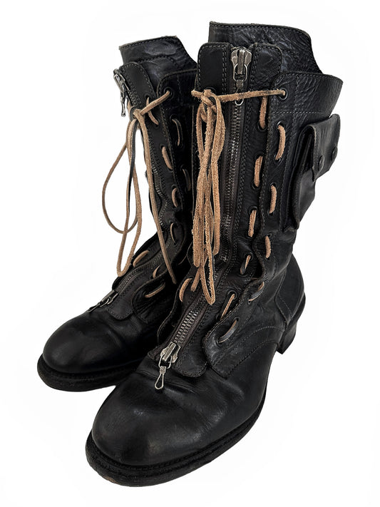 Zip Gasmask Cargo Pocket Boot