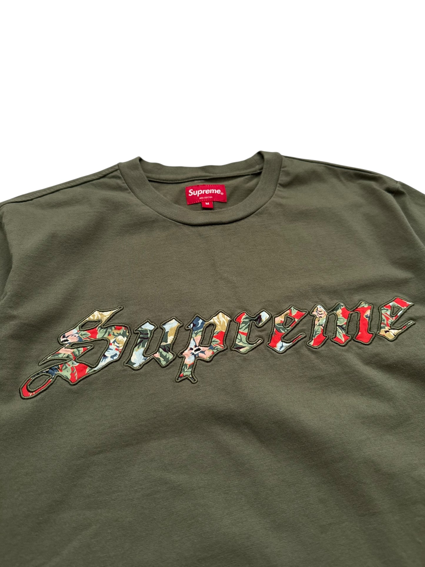 2021 Floral Appliqué Olive Cut Sew